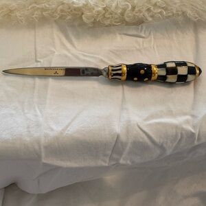 Mackenzie-Childs Black and White Letter Opener